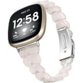 thumbnail image 1 of REQO Bracelet de Montre en Résine Compatible pour Fitbit Versa 4/Sense 2 Bracelets de Remplacement, Bracelet Réglable avec Boucle en Acier Inoxydable pour Fitbit Sense 2/Versa 4/Versa 3 pour Femmes Hommes, 1 of 6