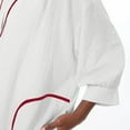 thumbnail image 4 of Prix Réduit, Robe d'Été pour Femme en Imitation Lin Décontractée Unie avec Poches, Manches 3/4, Mini Robe de Plage à Col en V, Robe Imitation Lin, Robe de Plage, Mini Robe à Col en V Coupe Élégante/100 % Polyester, Blanc, 4 of 8