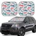 thumbnail image 6 of Kdxio Colorful Shark Print 2-Piece Sun Shade Front Windshield - Foldable Car Front Window Sunshades For Most Sedans Suv Truck, 6 of 6