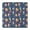 Dark Blue Mermaid, variant on Beige Princess Unicorn Pattern Square Fitted Tablecloth with Elastic Edge,Square Table Cover,Washable Elastic Table Cover for Home Kitchen Party Decor 34"x34"