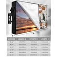 thumbnail image 7 of Outdoor TV Cover 48 to 50 Inch Weatherproof, Vintage Halloween Pattern Waterproof TV Screen Protector for Outside Decor with Zipper and Pocket 48"L x 30"H , Pumpkin Witch Hat Black Cat, 7 of 7