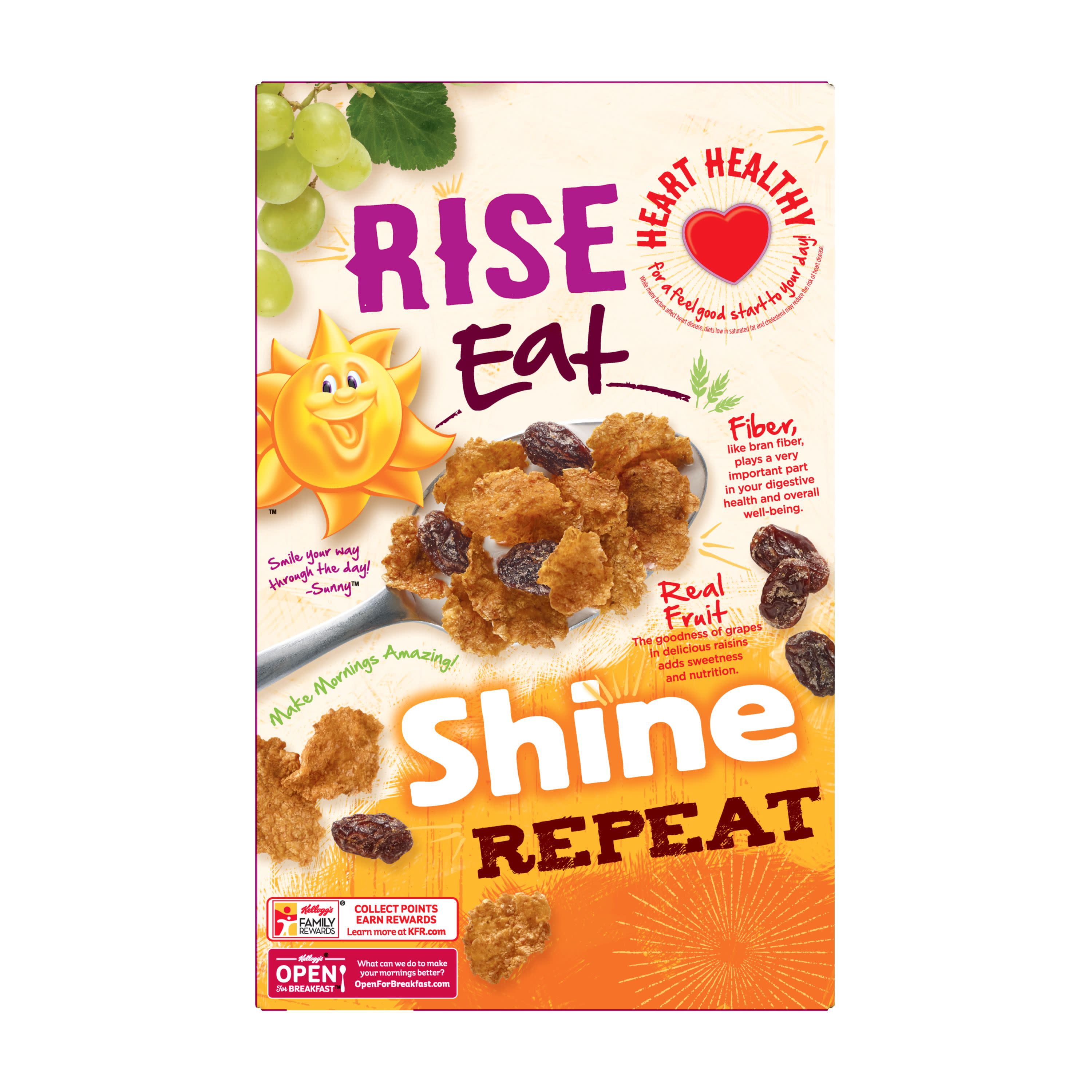 (3 pack) Kellogg's Raisin Bran, Breakfast Cereal, Original, 27.1 Oz