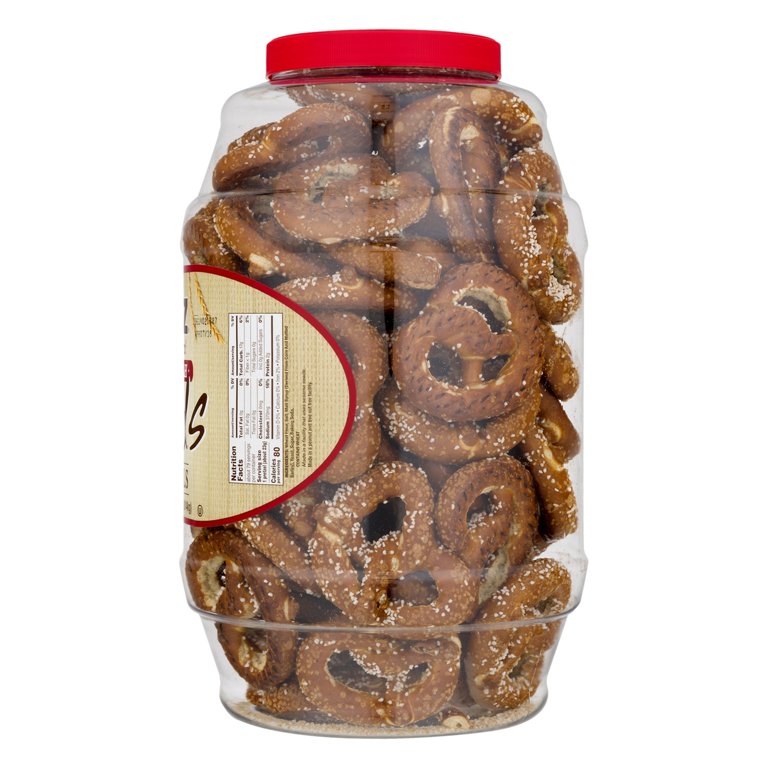 64 oz Utz Old Fashioned Sourdough Hards Pretzels Barrel