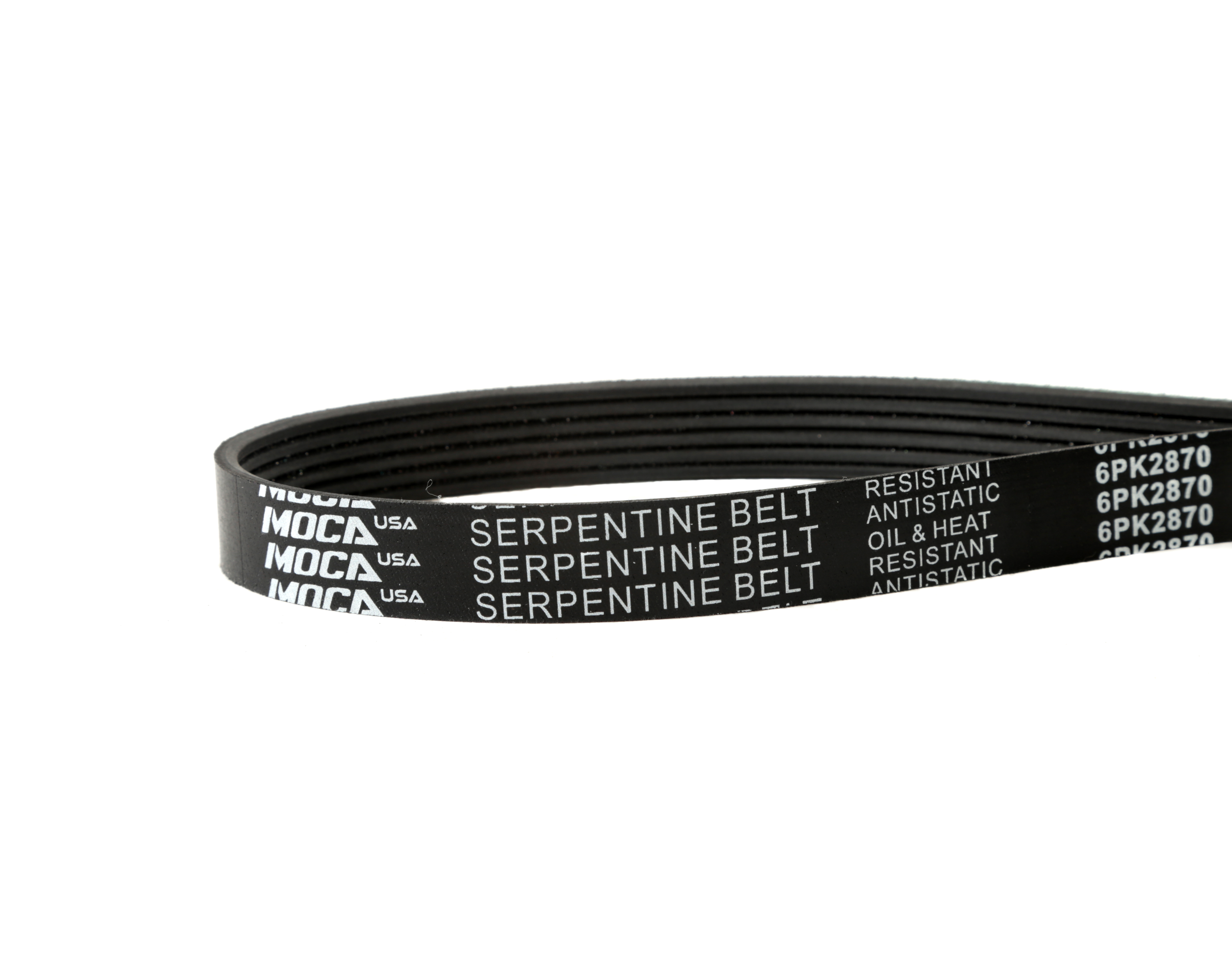 MOCA Serpentine Drive Belt 6PK1670 - EPDM For 2005-2007 BMW & Ford 6.0L