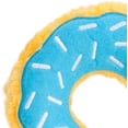thumbnail image 3 of Donutz Squeaky Plush No-Stuffing Dog Toy, Blueberry, 3 of 8