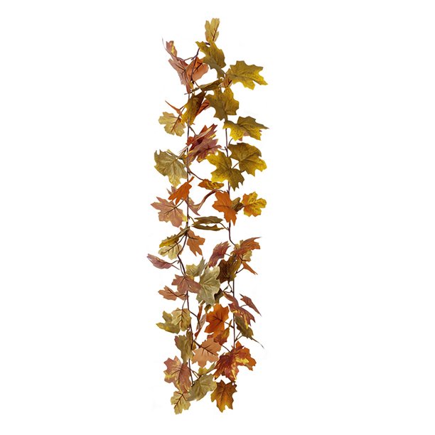 Bearachild Guirnalda de hojas de arce de otoño Artificial de 180cm, planta colgante, decoración de fiesta para el hogar Decoración No.02 Bearachild HA001259-02