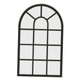 thumbnail image 4 of Menolana Arched Mirror Wall Art Simple Windowpane Arch Mirror,Decorative Mirror for Bathroom Farmhouse Entryway,Home Decor Black, 4 of 8