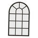 thumbnail image 3 of Espejo de pared con ventana arqueada, espejo decorativo de pared, madera rústica, acrílico, decoración de pared Simple, espejo de arco para ventana Negro, 3 of 9