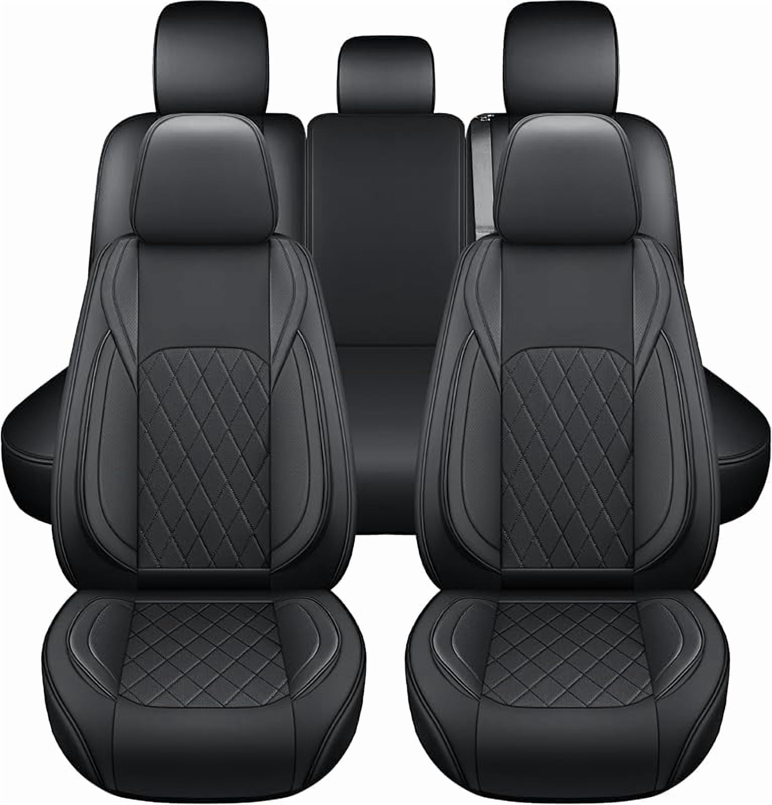 Seat Covers for 2009-2025 Ford F150 SuperCrew & 2017-2025 F250/F350/F450 Super Duty Crew Cab Pickup XL XLT Lariat King Ranch | Custom-Fit Front Seat Covers(Beige)