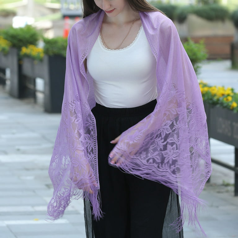 Graceful Lace Shawl For Special Event Wrap Shawl Decoration Supplies For  Adults Female Costume Practical Accessory Women's at  Women's  Clothing store