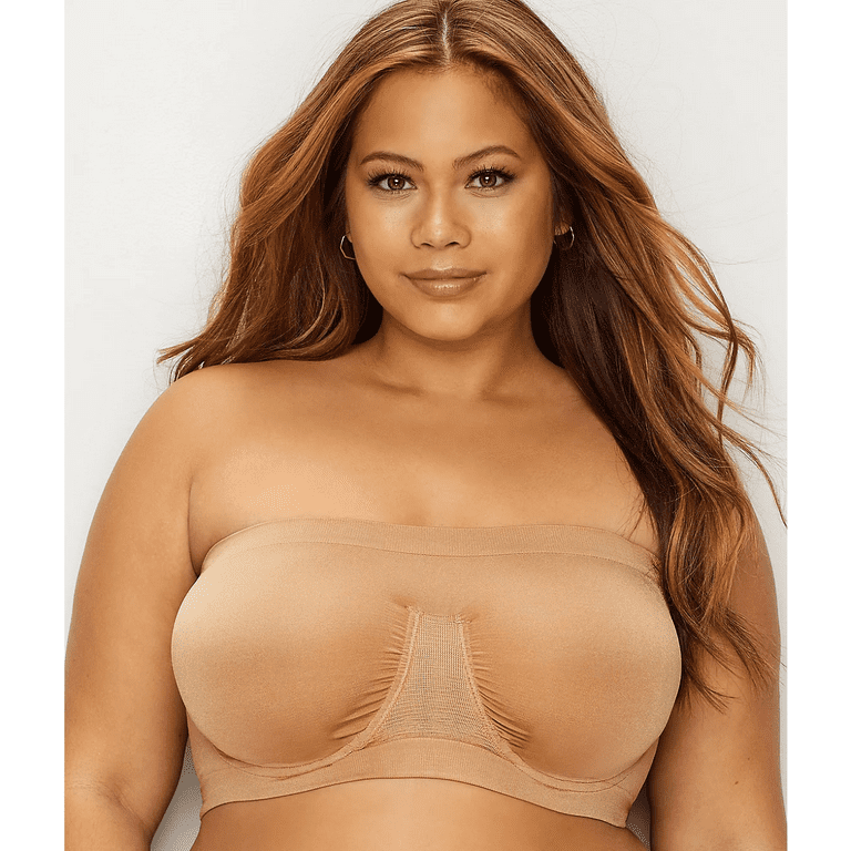 RHONDA Nude Plus Size Ahh Angel Bandeau Bra, US NWOT Walmart.com