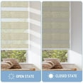 thumbnail image 6 of Keego Cordless Zebra Blinds for Windows 85% Blackout Shades Dual Layer Roller Shades for Home Bedroom Office (Autumn Color, 25"W x 66"H, 6 of 9