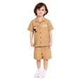 thumbnail image 2 of Wonder Nation Toddler Boys Short Sleeve Button Shirt and Matching Shorts Set, 2-Piece, Sizes 12M-5T, 2 of 9