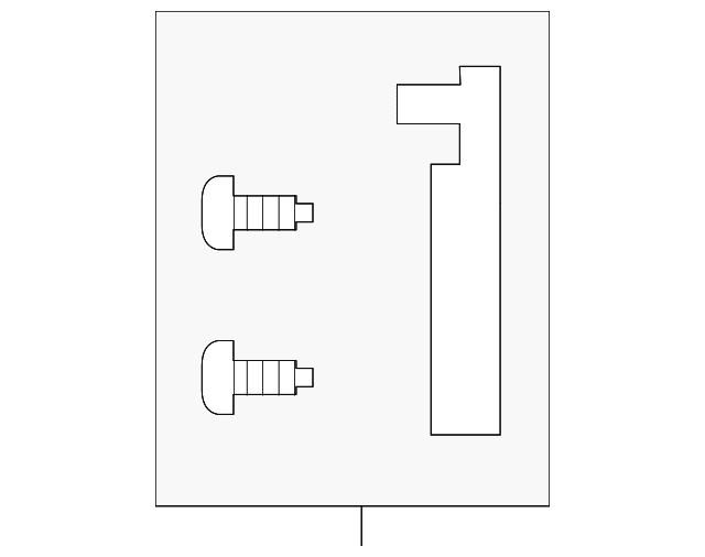 Genuine OE Toyota Repair Bracket - 81193-12250
