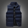 thumbnail image 2 of Chaleco de hombre Otoño e Invierno Deportes Ocio Cuello Algodón Engrosado Chaleco de algodón Chaqueta de hombre Sin mangas Moda, 2 of 5