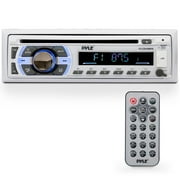 Pyle Bluetooth Marine Stereo Receiver with Hands-Free Calling, CD Player, USB/AUX/MP3, Detachable Face, Single DIN