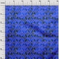 thumbnail image 2 of oneOone Cotton Jersey Royal Blue Fabric Batik Dress Material Fabric Print Fabric By The Yard 58 Inch Wide - V6, 2 of 4