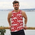 thumbnail image 6 of KLL Popcorn2 Print Men's Muscle Gym Workout Stringer Tank Tops Bodybuilding Fitness T-Shirts Tank Tops Men-Medium, 6 of 7