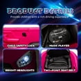 thumbnail image 6 of Xuanlur Licensed Benz CLS 350 12V Electric Ride on Toys with Parent Remote Control, Spring Suspension, Electric Car for Kids, Power Car Wheels with Bluetooth Music, LED Lights (Pink), 6 of 8