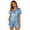 Blue, variant on XFeng Women Plaid Satin 2 Piece Pajama Set