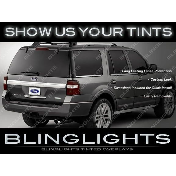 For BlingLights Brand Tinted Taillight Film Covers for 2007-2017 Ford Expedition