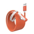 thumbnail image 2 of LAWONP-Link Cable 16 FT Compatible with Meta Quest 3S/Oculus Quest 3, Quest2/Pro/Pico4 Accessories and PC/SteamVR, High Speed PC Data Transfer, USB 3.0 to USB C Cable for VR Headset, Blood Orange, 2 of 3