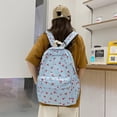 thumbnail image 3 of Resicozy 2026 Cute Bag Floral Printed Backpack for Grils Aesthetic Backpack Laptop Daypack Blue, 3 of 5