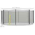thumbnail image 3 of Soozier Filet de Remplacement pour Trampoline 14 Pieds avec Entrée à Glissière, 3 of 10