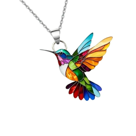 Delicate Hummingbird Necklace Pendant Earring Multifuntional Fashion Accessories Drop Earrings for Everyday Elegances