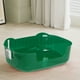 thumbnail image 2 of Caja de arena para gatos, grande, a prueba de derrames, bandeja de arena de una pieza completamente abierta, suministros para mascotas, gelatina integrada, verde manzana, 2 of 6