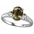 thumbnail image 2 of Tommaso Design� Oval 8x6mm Genuine Smoky Quartz Ring, 2 of 9