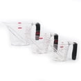 thumbnail image 2 of Oxo Good Grips 3 Piece Angled Glass Measuring Cup Set with Easy-grip Handles, Microwave and Oven Safe, Clear (New Open Box), 2 of 4