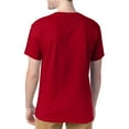 thumbnail image 3 of Hanes T-Shirts à Col Ras du Cou ComfortSoft pour Hommes, Lot de 4, 3TG, Rouge Foncé, 3 of 4