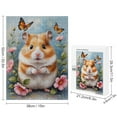 thumbnail image 2 of Hamster With Flower Oil Painting 500-Piece Hamster Puzzle for Adults - Fun and Challenging Jigsaw Experience,Wooden, 2 of 8