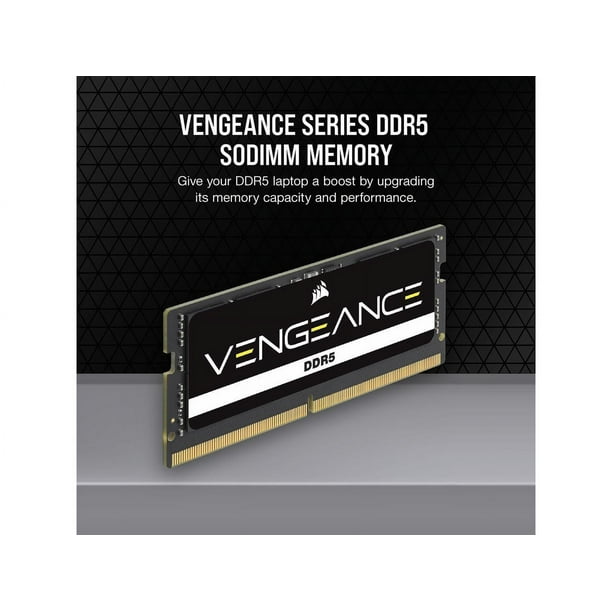 CORSAIR Vengeance 64GB DDR5 SO-DIMM 4800 Gaming RAM for PC Laptops