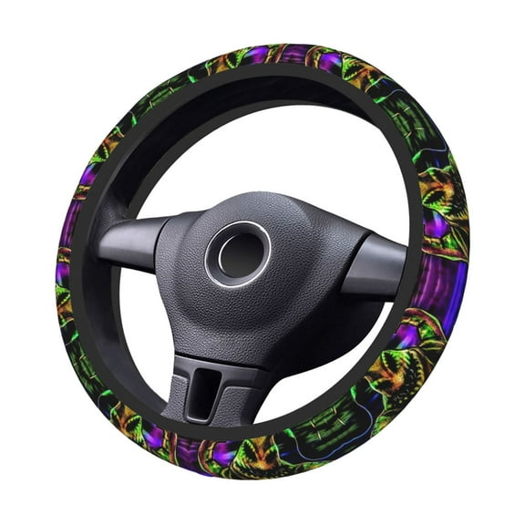 Oogie-Boogie Steering Wheel Cover Elastic Stretch Breathable Vehicle Steering Wheel Protector Car Interior Accessories