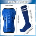 thumbnail image 4 of Hengguang 4 Pcs Soccer Shin Guards Set for Kids - Youth Protective Pads with 3 Pairs Socks, Lightweight Breathable Gear for Boys & Girls Ages 6-14, 4 of 7