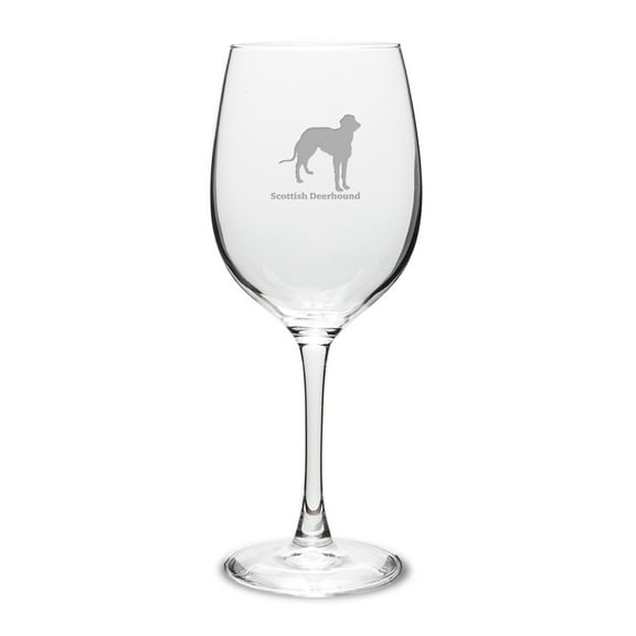 Scottish Deerhound 16 oz Classic White Wine Glass