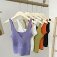thumbnail image 4 of Women's Deep V-Neck Slim Crop Top Knitted Camisole Vest, 4 of 4
