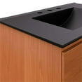 thumbnail image 4 of Modway Scenic 30" Melamine Wall-Mount Bathroom Vanity in Cherry/Black, 4 of 4