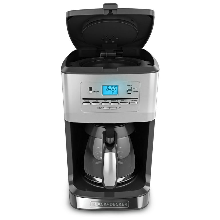 BLACK+DECKER 12-Cup Programmable Coffee & Tea Maker, Stainless