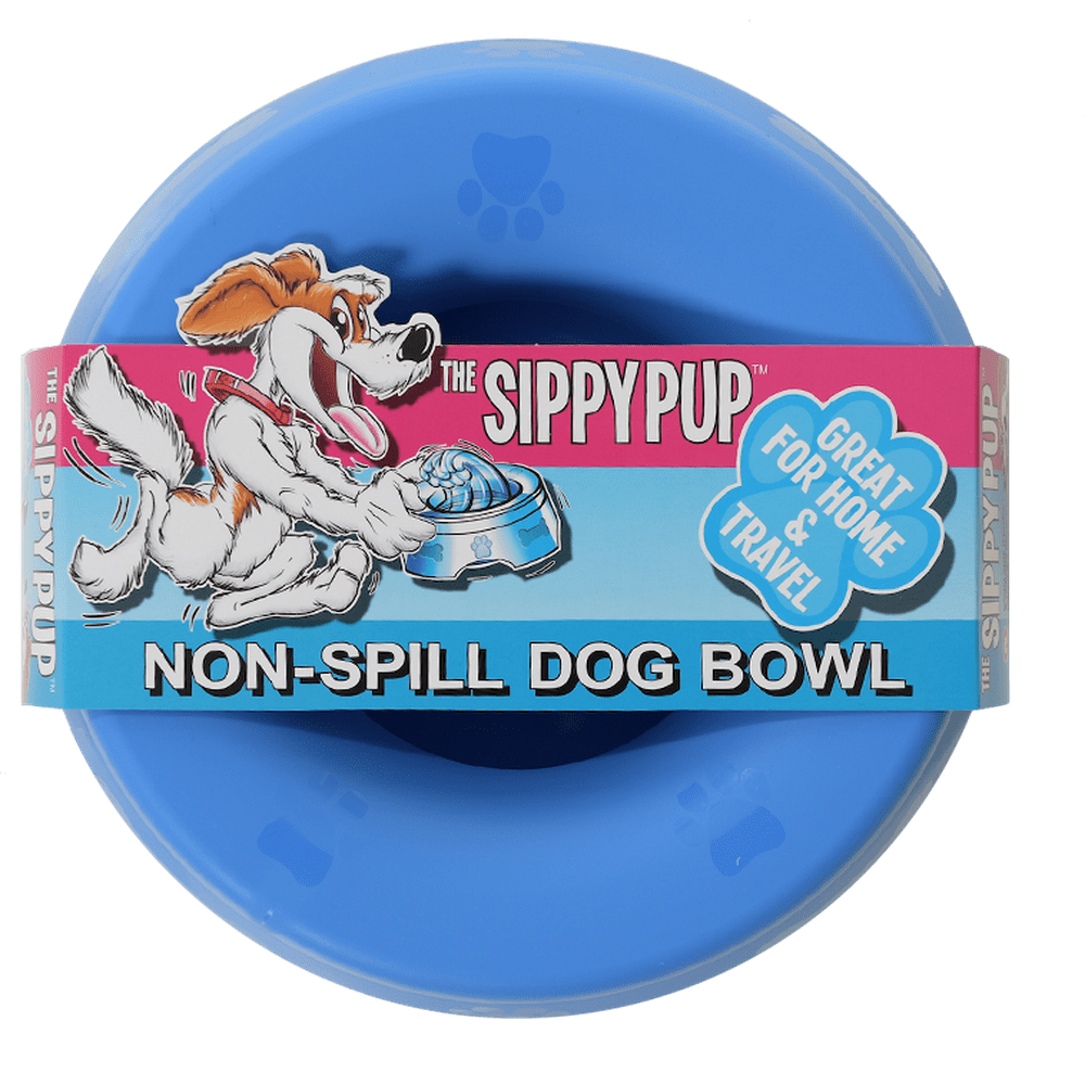 Sippy Pup NonSpill Dog Water & Food Bowl 1 Count BPA Free, Dishwasher Safe, Great for RVs