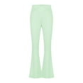 thumbnail image 5 of Cethrio Girls Flare Leggings, Stretch Elastic Waist Dance Athletic Flare Pants Green Size 12-13 T, 5 of 7