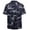 Dark Blue, variant on Men's Flower Hawaiian Casual Shirts Button Down Floral Summer Beach Shirt for Vacation