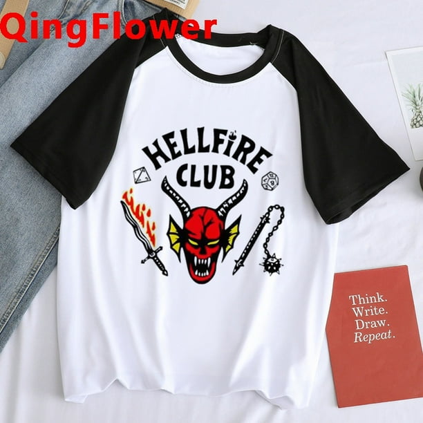 Hellfire Club Ropa De Stranger Things En Shein Camisetas Stranger - Main Image