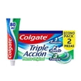 thumbnail image 1 of Pasta Dental Colgate Triple Acción Menta Original 2 x 80 ml, 1 of 5