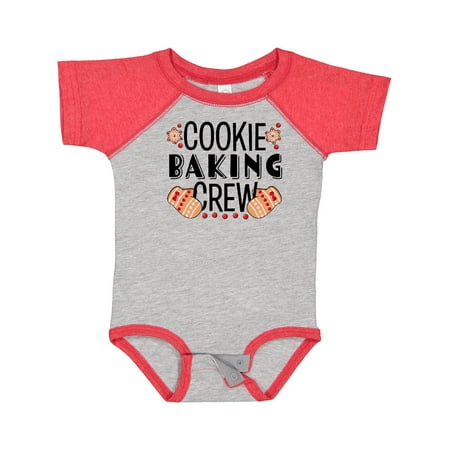 

Inktastic Christmas Cookie Baking Crew with Oven Mitts Gift Baby Boy or Baby Girl Bodysuit