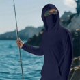 thumbnail image 5 of HAJWOH Sun Protection Shirts for Men with Mask UPF 50+ Fishing Blouses Long Sleeve UV Rash Guard Hiking Lightweight Hoodies, 5 of 6