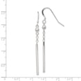 thumbnail image 4 of Auriga Fine Jewelry 925 Sterling Silver Fancy Bar Dangle Earrings for Women, 4 of 6