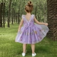 thumbnail image 4 of HomeGardon Girls Dress,Dresses for Girl Girls'Summer Sleeveless Ruffled Lace Round-Neck Embroidery Mesh Princess Bow Skirt,80-120, 4 of 9